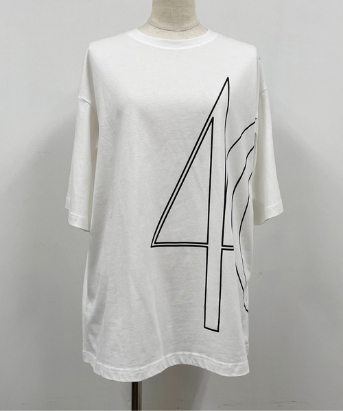 PICCIN（ピッチン）の「ナンバリングプリントTシャツ（Tシャツ/カットソー・レディース・オフホワイト/ブラック・M）」の8枚目の写真