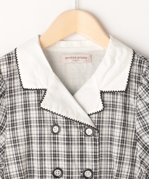 mezzo piano Junior（メゾピアノジュニア）の「開衿ダブルボタン