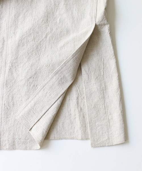 CANAL JEAN（キャナルジーン）の「RED CHOP WORKS(レッドチョップワークス) リネンジャンパースカート（ジャンパースカート・レディース・ベージュ・38）」の6枚目の写真