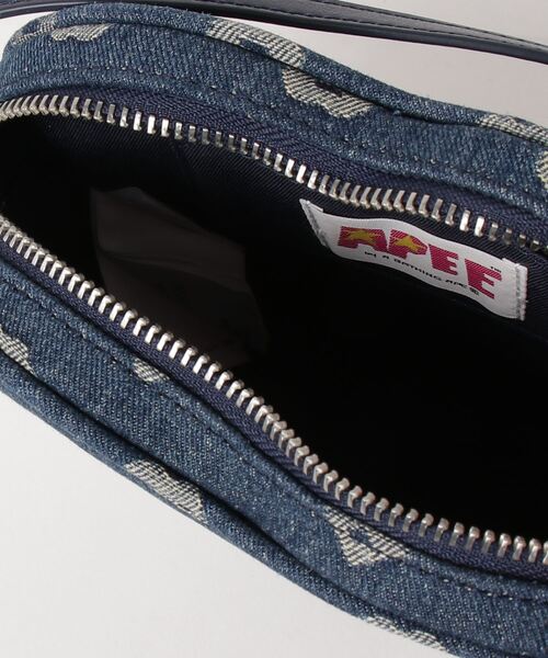 DENIM HEART SHAPE BAG L