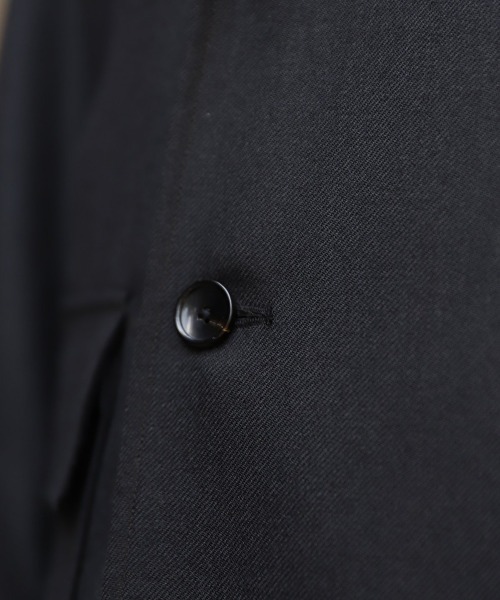 marka（マーカ）の「marka / マーカ：W.B SHIRT JACKET - 2/48 wool soft serge -：M22C-07JK01C[COR]（テーラードジャケット・メンズ・チャコールグレー/ネイビー・2/1/3）」の5枚目の写真