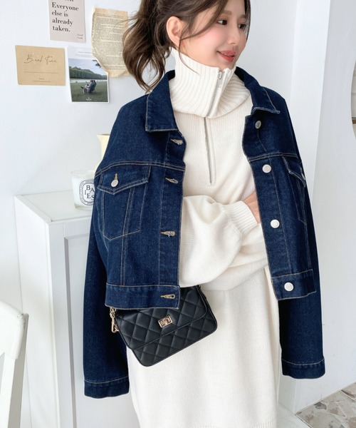 moment+（モーメントプラス）の「6G ハーフジップニットワンピース（ワンピース・レディース・ブラック/アイボリー/モカ/チャコールグレー/ブラウン・FREE/L/M）」の22枚目の写真