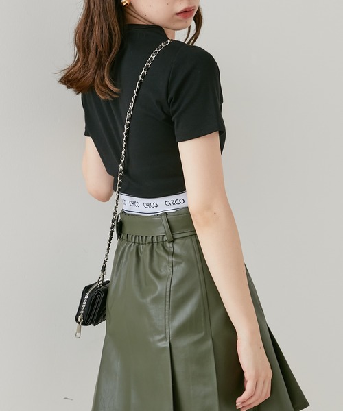 Chico（チコ）の「裾ロゴチビT（Tシャツ/カットソー）」 - WEAR