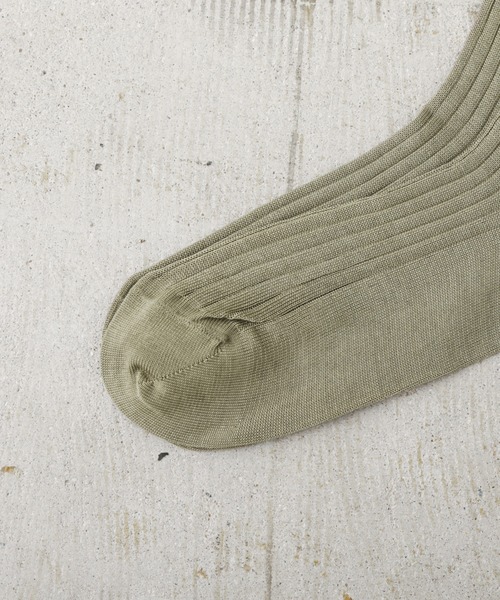 MILITARY(ミリタリー)の「実物 新品 デッドストック イタリア軍 マココットン ロングソックス(ソックス/靴下・メンズ・カーキ・11/11.5/12)」の5枚目の写真