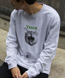 GLOSTER | 《新柄&新色追加!!》【GLOSTER/グロスター】DOG&CAT 犬猫プリントロンT(Tシャツ/カットソー)