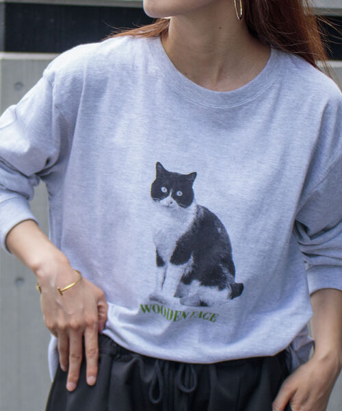 GLOSTER(グロスター)の「《新柄&新色追加!!》【GLOSTER/グロスター】DOG&CAT 犬猫プリントロンT(Tシャツ/カットソー・メンズ・ホワイト系その他/ホワイト系その他2/ホワイト系その他3/ホワイト系その他4/ホワイト系その他5/ホワイト系その他6/グレー系その他/グレー系その他2/グレー系その他3/グレー系その他4/グレー系その他5/グレー系その他6・M/L/XL)」の8枚目の写真