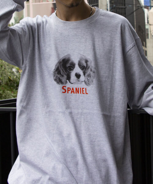 GLOSTER(グロスター)の「《新柄&新色追加!!》【GLOSTER/グロスター】DOG&CAT 犬猫プリントロンT(Tシャツ/カットソー・メンズ・ホワイト系その他/ホワイト系その他2/ホワイト系その他3/ホワイト系その他4/ホワイト系その他5/ホワイト系その他6/グレー系その他/グレー系その他2/グレー系その他3/グレー系その他4/グレー系その他5/グレー系その他6・M/L/XL)」の9枚目の写真