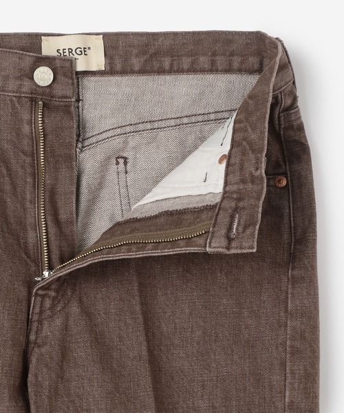 SERGE de bleu（サージ）の「SERGE de bleu | 〈別注〉フレアデニム BROWNFADE WOMEN（デニムパンツ・レディース・ブラウン・25/23/24）」の6枚目の写真