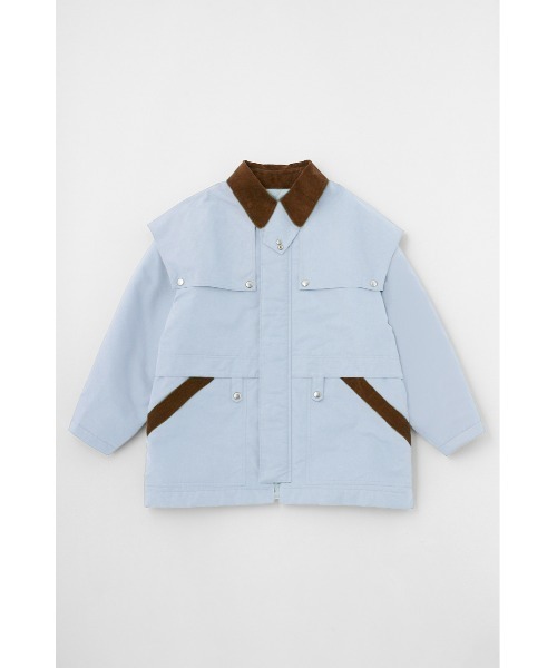 MOUSSY(マウジー)の「CAPE HUNTING ジャケット(ミリタリージャケット・レディース・カーキ/キナリ/ブルー・1/2)」の4枚目の写真