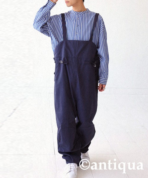 antiqua（アンティカ）の「レトロストライプシャツ（シャツ/ブラウス・レディース・ネイビー/オレンジ・FREE）」の13枚目の写真