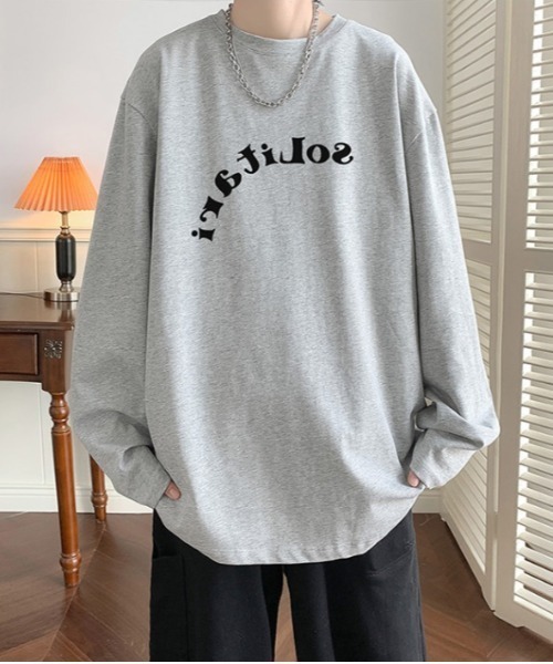 MGV（エムジーヴィー）の「デザインフォントロンT（Tシャツ/カットソー・メンズ・グレー/ダークグレー/ブルー/ホワイト/ブラック・MEDIUM/LARGE/X-LARGE）」の3枚目の写真
