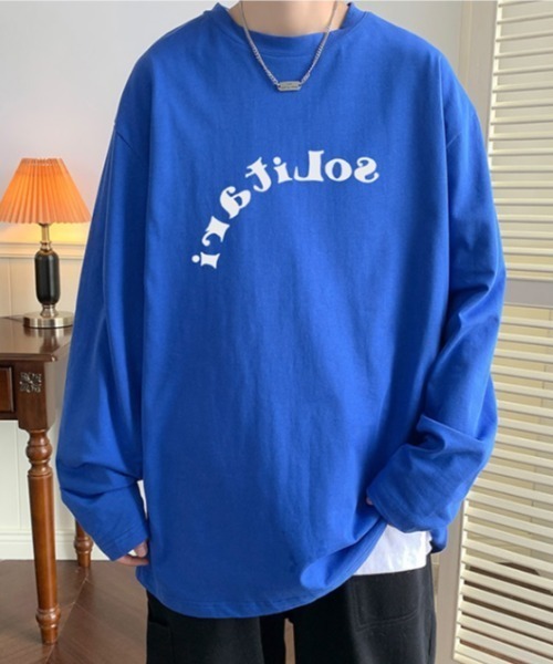 MGV（エムジーヴィー）の「デザインフォントロンT（Tシャツ/カットソー・メンズ・グレー/ダークグレー/ブルー/ホワイト/ブラック・MEDIUM/LARGE/X-LARGE）」の5枚目の写真