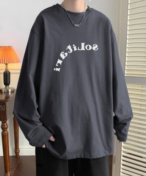 MGV（エムジーヴィー）の「デザインフォントロンT（Tシャツ/カットソー・メンズ・グレー/ダークグレー/ブルー/ホワイト/ブラック・MEDIUM/LARGE/X-LARGE）」の4枚目の写真
