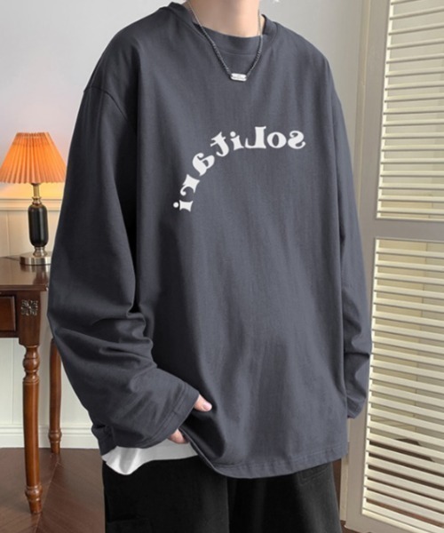 MGV（エムジーヴィー）の「デザインフォントロンT（Tシャツ/カットソー・メンズ・グレー/ダークグレー/ブルー/ホワイト/ブラック・MEDIUM/LARGE/X-LARGE）」の14枚目の写真