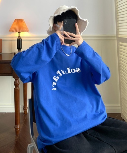 MGV（エムジーヴィー）の「デザインフォントロンT（Tシャツ/カットソー・メンズ・グレー/ダークグレー/ブルー/ホワイト/ブラック・MEDIUM/LARGE/X-LARGE）」の19枚目の写真