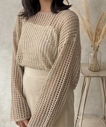 apres jour clair | 【apres jour clair】ルーズメッシュニット【ZOZOTOWN限定アイテム】(ニット/セーター)