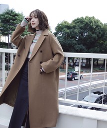 N.（N. Natural Beauty Basic） | 【S Size Line】◆ビーバーメルトンロングチェスターコート(チェスターコート)