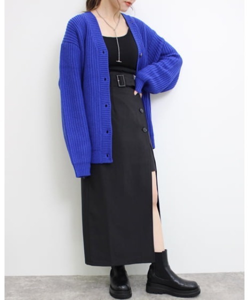 INGNI(イング)の「共ベルト付スリットナロースカート(スカート・レディース・ブラウン系その他2/ライトベージュ/ブラック/ブラウン・FREE)」の12枚目の写真