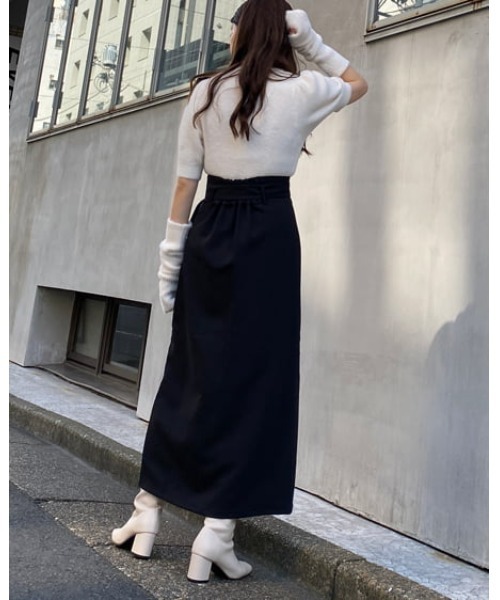 INGNI(イング)の「共ベルト付スリットナロースカート(スカート・レディース・ブラウン系その他2/ライトベージュ/ブラック/ブラウン・FREE)」の14枚目の写真