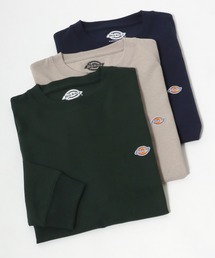 Dickies（ディッキーズ）の「Dickies（ディッキーズ）ワンポイントロゴ刺繍無地ロンT/長袖Tシャツ（Tシャツ/カットソー・メンズ）」