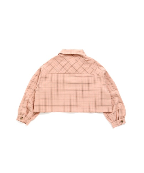 JENNI love（ジェニィラブ）の「袖ボリュームチェックショート丈シャツ（シャツ/ブラウス・キッズ・ラベンダー/ベージュ/ピンク・130cm/150cm/160cm/140cm）」の15枚目の写真