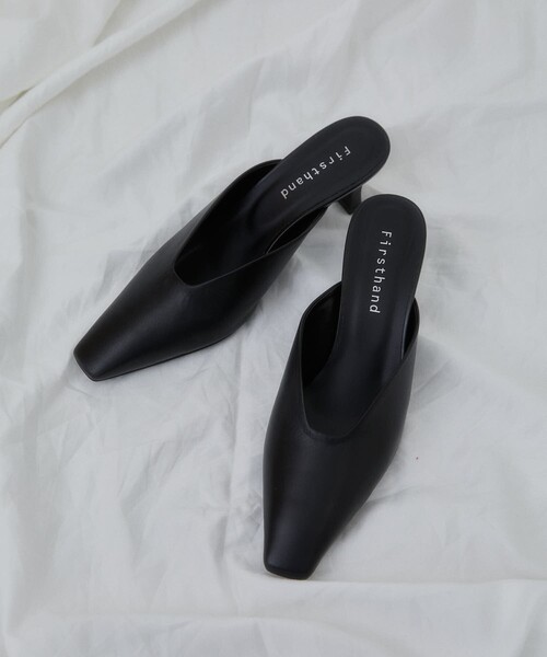 Firsthand（ファーストハンド）の「Firsthand/ファーストハンド ポインテッドトゥ レザーミュール/ポインテッドトゥ レザーミュール（パンプス・レディース・ブラック/クリーム・S/M/L）」の13枚目の写真