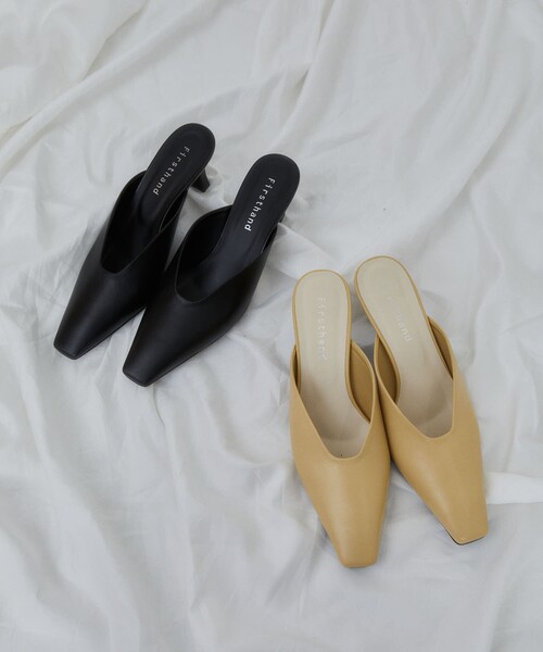 Firsthand（ファーストハンド）の「Firsthand/ファーストハンド ポインテッドトゥ レザーミュール/ポインテッドトゥ レザーミュール（パンプス・レディース・ブラック/クリーム・S/M/L）」の12枚目の写真