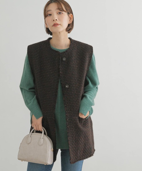 F by ROSSO（エフバイロッソ）の「F by ROSSO　ウールツイードジレ（その他アウター・レディース・ブラック/ブラウン・FREE）」の16枚目の写真