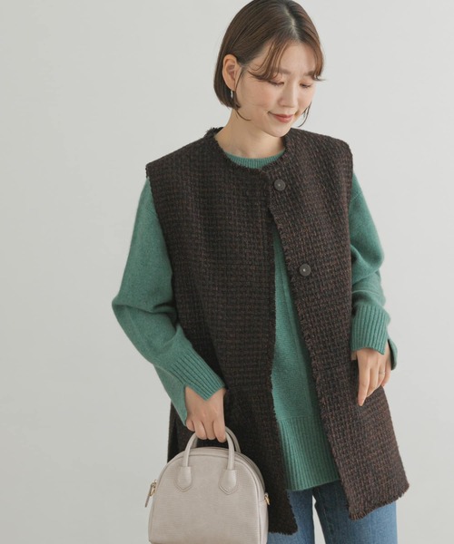 F by ROSSO（エフバイロッソ）の「F by ROSSO　ウールツイードジレ（その他アウター・レディース・ブラック/ブラウン・FREE）」の17枚目の写真