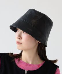 Ray BEAMS | Ray BEAMS / フェイクレザー バケットハット(ハット)