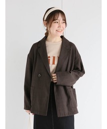 ehka sopo | グレンチェックテーラードジャケット（セットアップ可）(ノーカラージャケット)