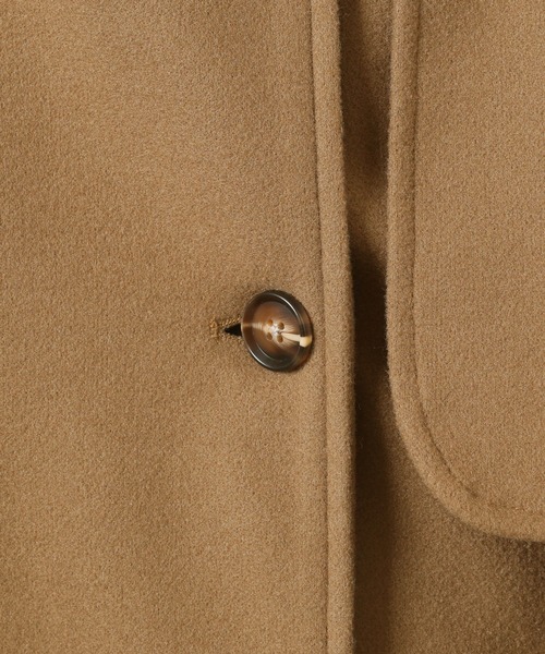 frames RAY CASSIN(フレームスレイカズン)の「yun_wearコラボ ウールライクスタンドカラーフラップコート WEB限定(トレンチコート・レディース・オレンジ/ブルー/オートミール/キャメル・FREE)」の18枚目の写真