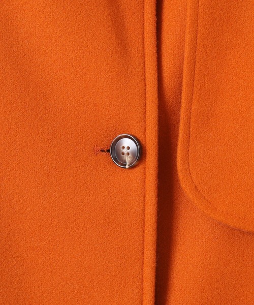 frames RAY CASSIN(フレームスレイカズン)の「yun_wearコラボ ウールライクスタンドカラーフラップコート WEB限定(トレンチコート・レディース・オレンジ/ブルー/オートミール/キャメル・FREE)」の14枚目の写真
