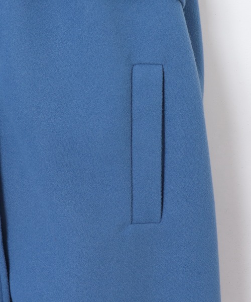 frames RAY CASSIN(フレームスレイカズン)の「yun_wearコラボ ウールライクスタンドカラーフラップコート WEB限定(トレンチコート・レディース・オレンジ/ブルー/オートミール/キャメル・FREE)」の19枚目の写真