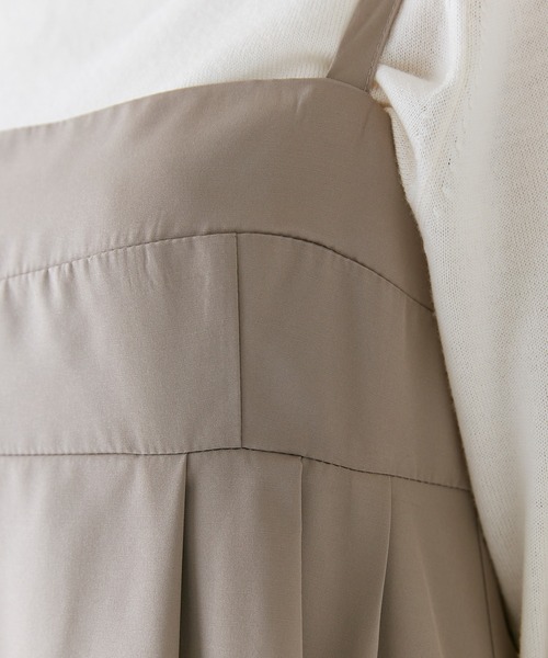 INCEDE（インシード）の「ビスチェキャミソールワンピース（ジャンパースカート・レディース・モカ/オフホワイト/ブラック・M/L/LL/3L/4L）」の12枚目の写真