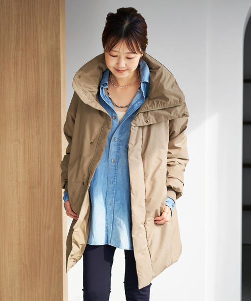 Plage別注 【Hakuu】LIGHT/Wダウンコートベージュ plage（プラージュ）の「【HAKUU/ハクウ】別注 LIGHT/W ダウンコート