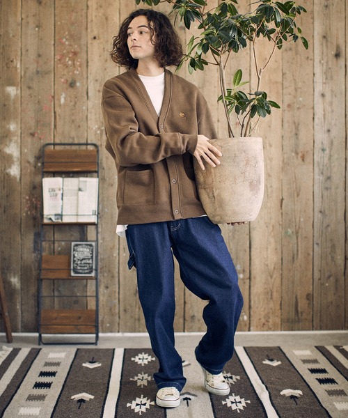 UN-FILLED(アンフィルド)の「mcg3135-Gerbera one point stitched Cardigan カーディガン(カーディガン/ボレロ・メンズ・ブラウン/ブラック/グリーン・XL/L/M)」の11枚目の写真