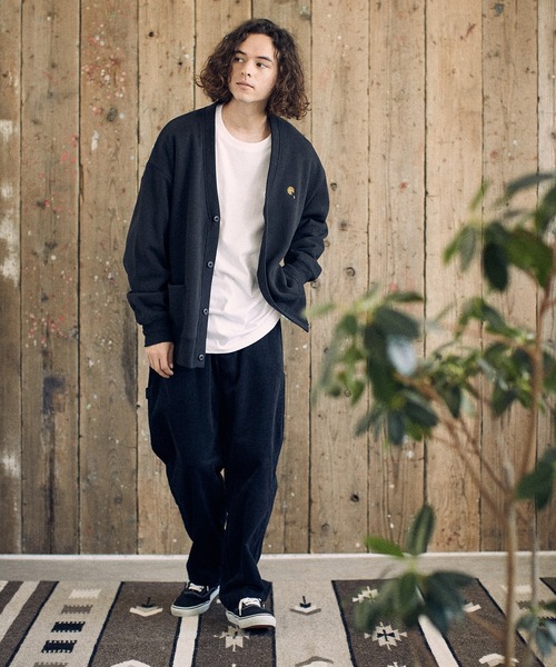 UN-FILLED(アンフィルド)の「mcg3135-Gerbera one point stitched Cardigan カーディガン(カーディガン/ボレロ・メンズ・ブラウン/ブラック/グリーン・XL/L/M)」の16枚目の写真