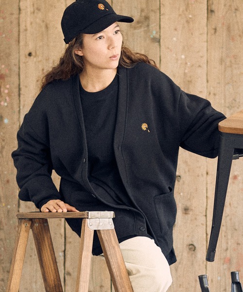 UN-FILLED(アンフィルド)の「mcg3135-Gerbera one point stitched Cardigan カーディガン(カーディガン/ボレロ・メンズ・ブラウン/ブラック/グリーン・XL/L/M)」の18枚目の写真