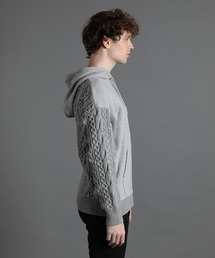 LANVIN en Bleu（ランバンオンブルー）の「異素材MIX 切替ニット