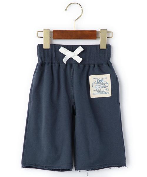 green label relaxing(グリーンレーベルリラクシング)の「【KIDS】LEE スウェットプリントハーフ丈パンツ(その他パンツ・キッズ・グレー/ネイビー・100cm/110cm/120cm/130cm)」の2枚目の写真