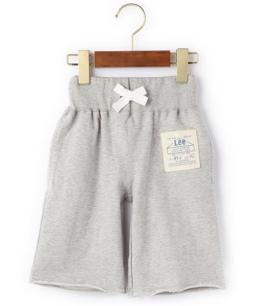 green label relaxing(グリーンレーベルリラクシング)の「【KIDS】LEE スウェットプリントハーフ丈パンツ(その他パンツ・キッズ・グレー/ネイビー・100cm/110cm/120cm/130cm)」の1枚目の写真