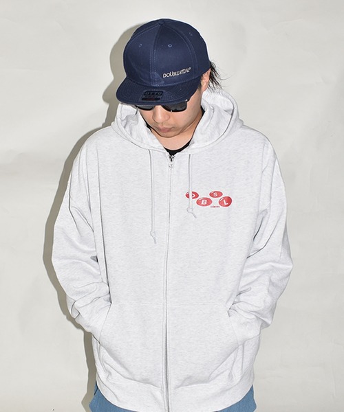 DOUBLE STEAL（ダブルスティール）の「Marble LOGO ZIPパーカー（パーカー・メンズ・ブラック/アッシュ・LARGE/X-LARGE）」の22枚目の写真
