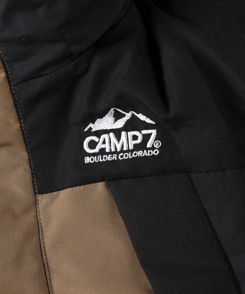 CAMP7 キャンプセブン　肉厚　ダウンジャケット ロゴ付き 刺繍ロゴ CAMP7 キャンプセブン肉厚ダウンジャケット ロゴ付き 刺繍ロゴ