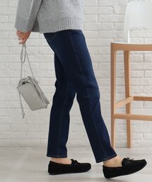 SHOO・LA・RUE | 【SS-3L】裏面起毛デニムテーパードパンツ(デニムパンツ)