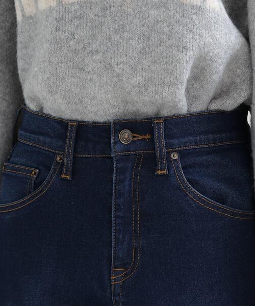 SHOO・LA・RUE（シューラルー）の「◆【洗える/SS-3L】裏面起毛デニムテーパードパンツ（デニムパンツ・レディース・ブルー/ダークネイビー・01/02/03/04/05/10）」の6枚目の写真