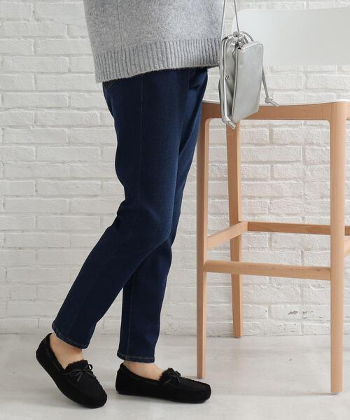 SHOO・LA・RUE（シューラルー）の「◆【洗える/SS-3L】裏面起毛デニムテーパードパンツ（デニムパンツ・レディース・ブルー/ダークネイビー・01/02/03/04/05/10）」の19枚目の写真