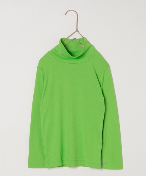 LOWRYS FARM(ローリーズファーム)の「フライスカラータートル 346334(Tシャツ/カットソー・キッズ・ブラック/ホワイト/グリーン/オレンジ/ブルー・110cm/120cm/130cm/140cm/150cm)」の4枚目の写真