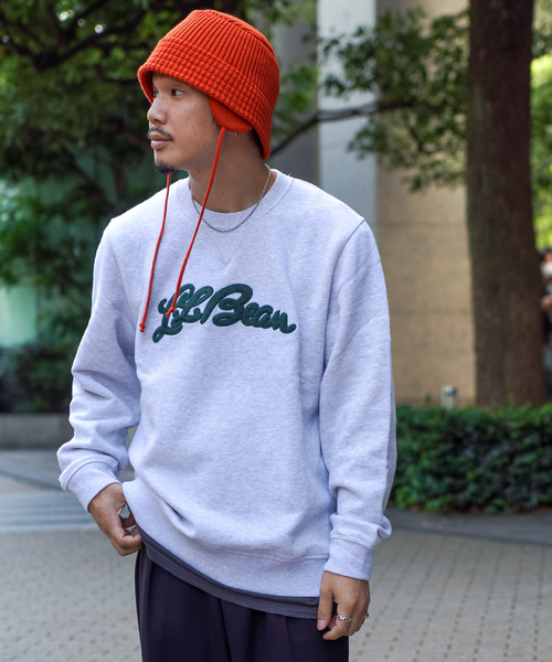 L.L.Bean(エルエルビーン)の「【L.L.Bean /エル エル ビーン】Athletic Crew Sweatshirts(スウェット・メンズ・グレー/グリーン・LARGE/X-LARGE)」の5枚目の写真
