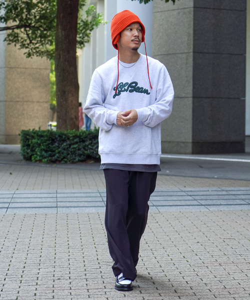 L.L.Bean(エルエルビーン)の「【L.L.Bean /エル エル ビーン】Athletic Crew Sweatshirts(スウェット・メンズ・グレー/グリーン・LARGE/X-LARGE)」の6枚目の写真